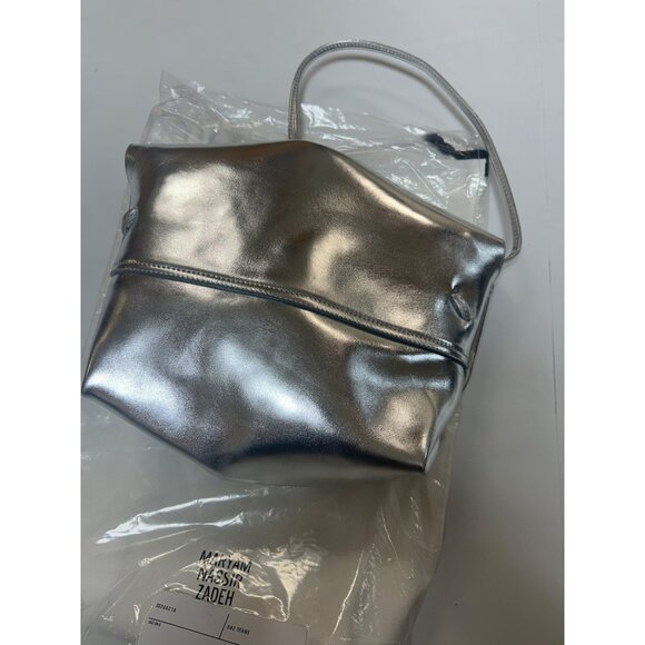 Maryam Nassir Zadeh Lille Bag Titane Silver Size OS NWT - Picture 3 of 4